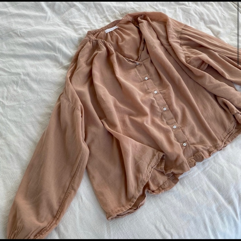 Doen Jane Blouse Toffee Brown
